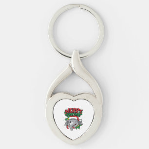 Chaveiro Elefante de Natal - Animais de Natal Doce