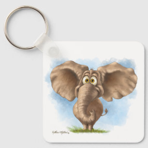 Chaveiro Elefante Desenho Animado Fofo