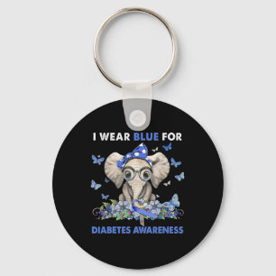 Chaveiro Elefante Eu Visto Azul Para Sensibilização Para A