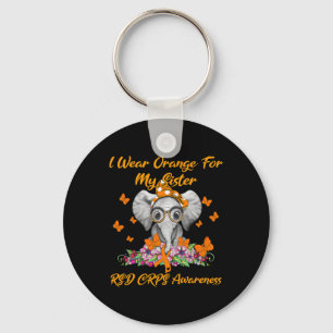 Chaveiro Elefante Eu Visto Laranja Para Minha Irmã Rsd Crps