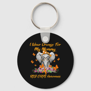 Chaveiro Elefante, Eu Visto Laranja Para Minha Mamãe Rsd Cr