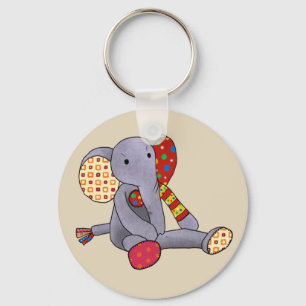 Chaveiro elefante multicolor