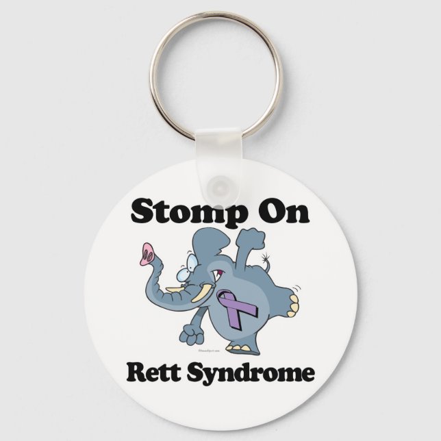 Chaveiro Elefante Pisa em Rett Syndrome (Frente)