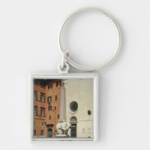 Chaveiro Elefante que carrega um Obelisk egípcio, 1667