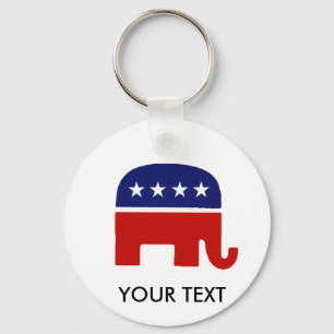 Chaveiro Elefante republicano do elefante/GOP
