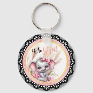 Chaveiro Elefante Rosa Doce - Sorrisos De Amendoim