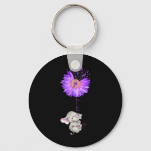 Chaveiro Elefante Segura Fibromialgia Sunflower Awaren