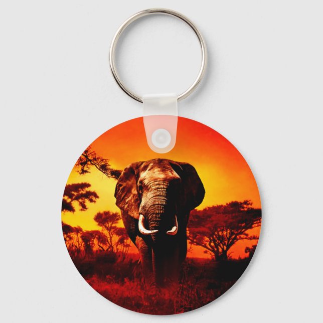 Chaveiro Elefante Sunset (Frente)
