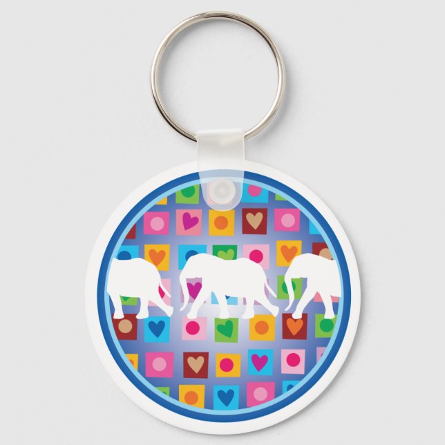 chaveiro "Elefantes" (Frente)
