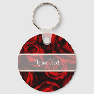 Chaveiro Elegância da rosa vermelha