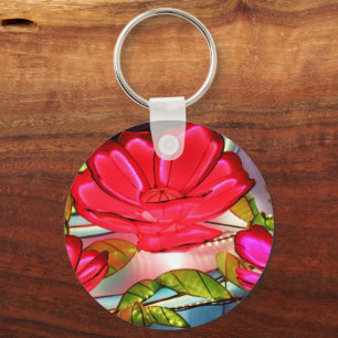 Chaveiro Elegância Elétrica em Rosa 