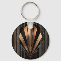 Elegância Geométrica Metálica Art Déco