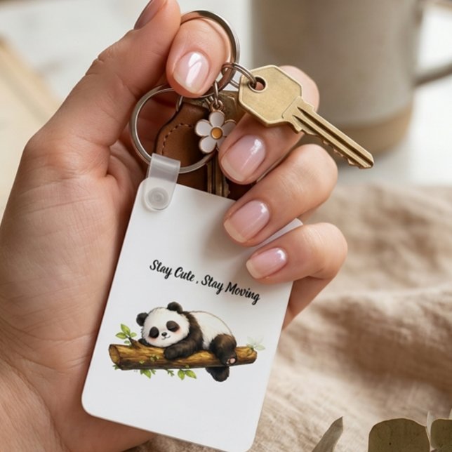 Chaveiro Elegant Aesthetic Panda Gift – Simple Minimal Cute (Criador carregado)