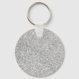 Chaveiro Elegant Silver Glitter