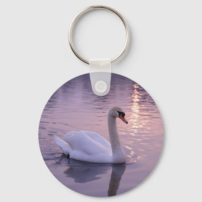 Chaveiro Elegant Swan Sunset (Frente)