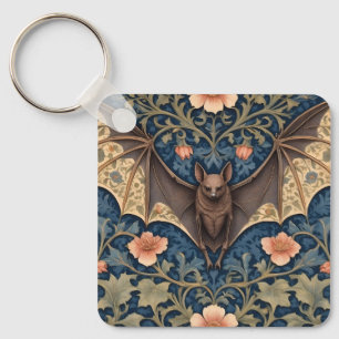 Chaveiro Elegante Bat Voador William Morris Inspirou Floral