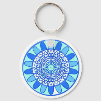 Chaveiro Elegante Blue Sparkle Design
