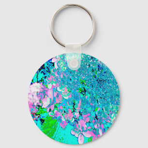 Chaveiro Elegante Cor-de-rosa e azul