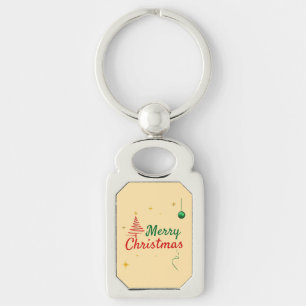 Chaveiro Elegante Design de Natal Feliz