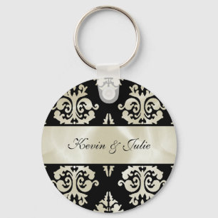 Chaveiro elegante do damasco