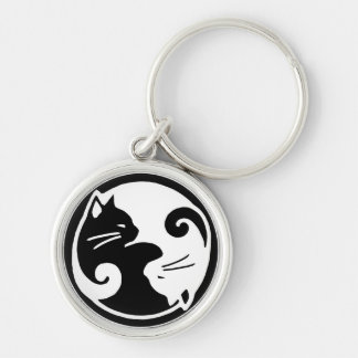 Chaveiro elegante dos gatos de Yin Yang