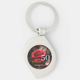 Chaveiro Elegante Floral Keepsael - Presente de Rosa vermel