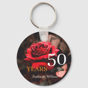 Chaveiro Elegante Floral Keepsael - Presente de Rosa vermel