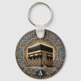 Chaveiro Elegante Hajj Mabrur Ilustração Kaaba Adesivo Redo