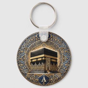 Chaveiro Elegante Hajj Mabrur Ilustração Kaaba Adesivo Redo