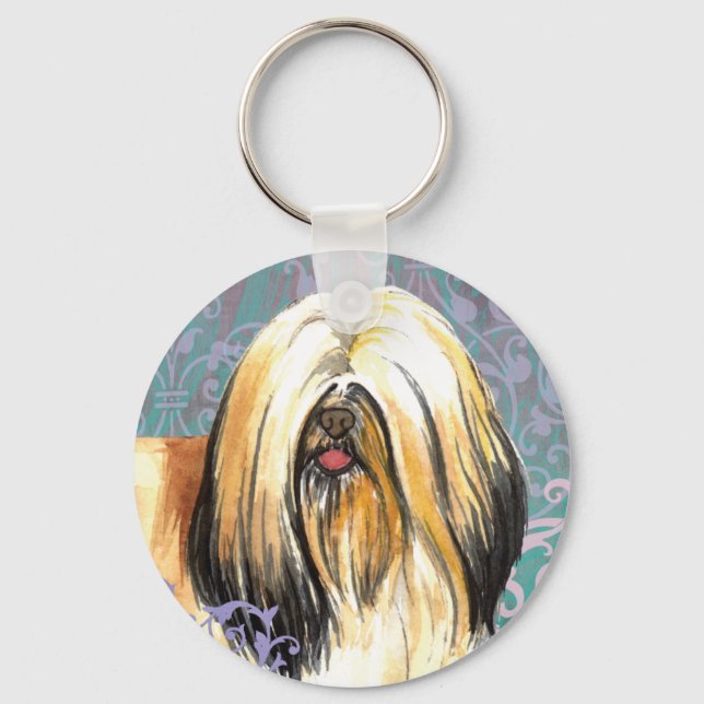 Chaveiro Elegante Lhasa Apso (Frente)