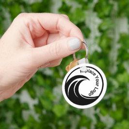 Chaveiro Elegante Logotipo ou Foto Personalizado