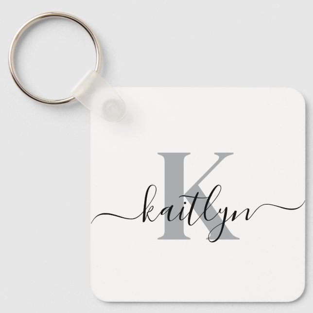 Chaveiro Elegante Monograma (Frente)