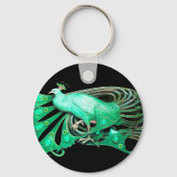 ELEGANTE PEACOCK EM VERDE E NEGRO