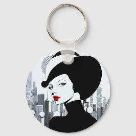 Chaveiro Elegante Uptown Girl New York High Society