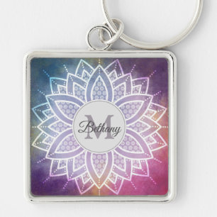 Chaveiro Elegante Zen Mandala Design Personalizado