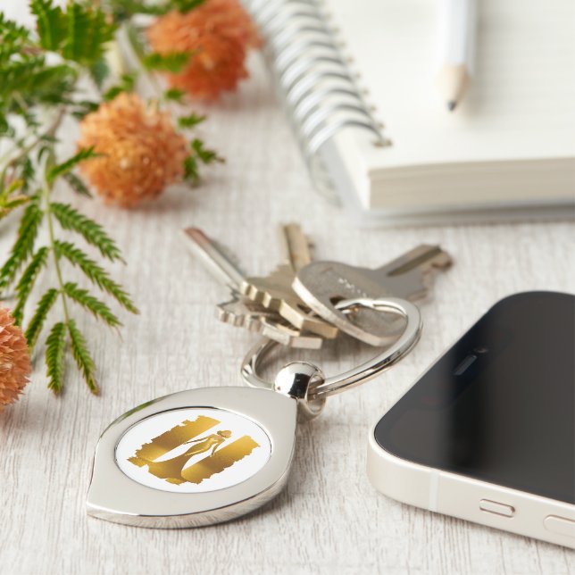 Chaveiro Elegantes Goldkleid (Lateral)