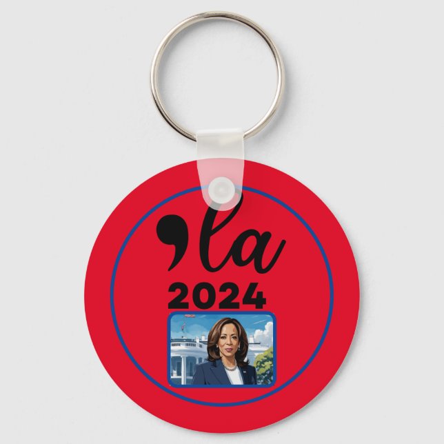 Chaveiro Eleição Kamala Harris 2024 Engraçado Anti Trump (Frente)