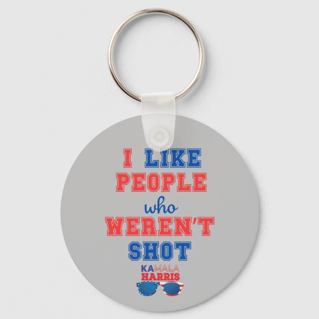 Chaveiro Eleições 2024 Kamala Harris Merch Comma La Engraça (Frente)