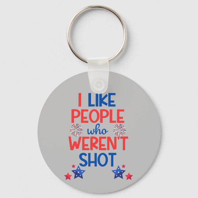 Chaveiro Eleições de Kamala Harris Engraçado Anti-Trump Red (Frente)