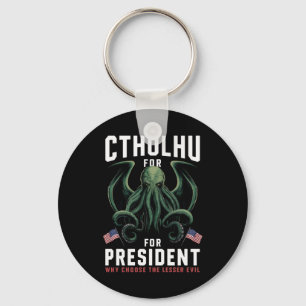 Chaveiro Eleições Engraçadas de 2024 Cthulhu para President