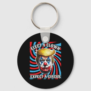 Chaveiro Eleita Um Palhaço Esperando Um Anti-Trump De Circo