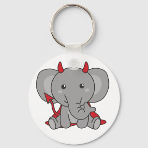 Chaveiro Elephant Halloween Cute Devil Kids Witume