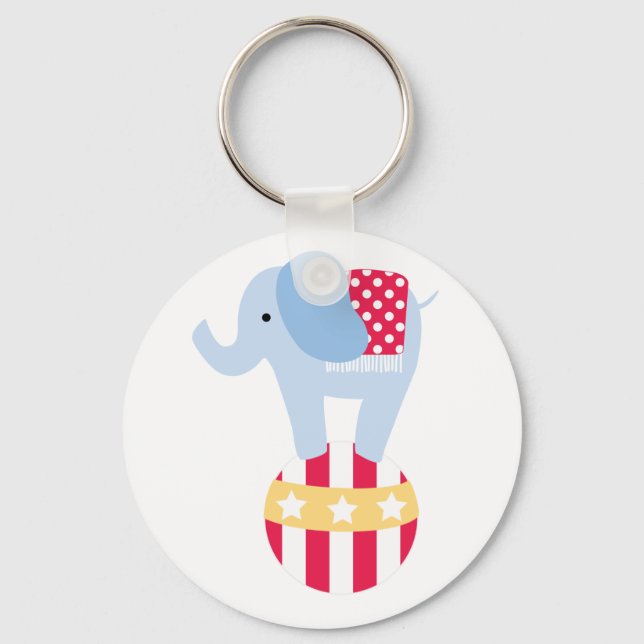 Chaveiro Elephant on Circus Ball (Frente)