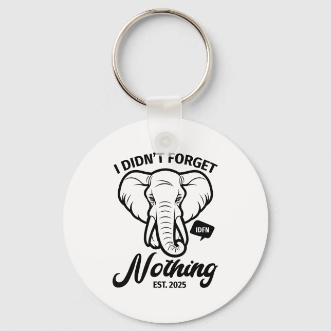 Chaveiro Elephant Quote, Elephant Lover, Elephant Zoo Anima (Frente)