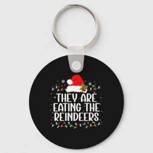Chaveiro Eles estão comendo as renas Camisetas de Natal eng