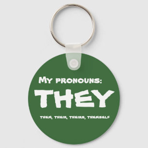 Chaveiro Eles ou Pronoun Personalizado