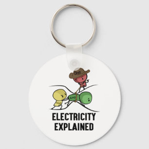 Chaveiro Eletricidade Explicada Presente de Físico Nerd I P