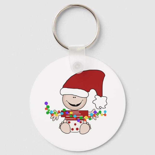 Chaveiro Elf Bebê com Camisetas e presentes (Frente)