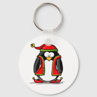 Chaveiro Elf Penguin Green Christmas