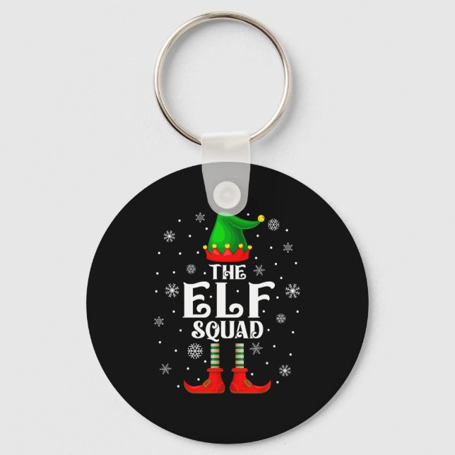 Chaveiro Elf Squad Family Matching Xmas Funny Christmas Vib (Frente)